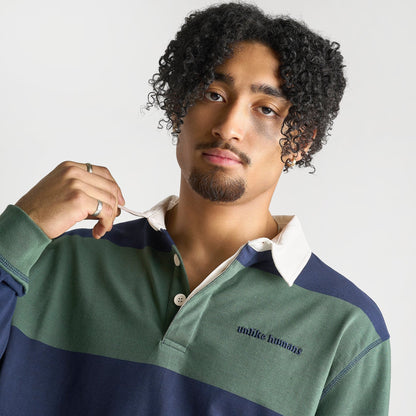 Men's Unlike Humans Jewel Rugby Shirt - Cilantro