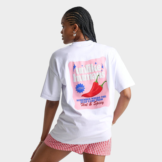 Women's Unlike Humans Chili Pepper T-Shirt - White