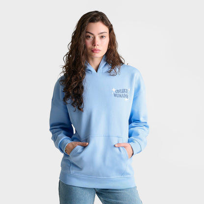 Women's Unlike Humans Good Days Zebra Print Pullover Hoodie - Dutch Canal