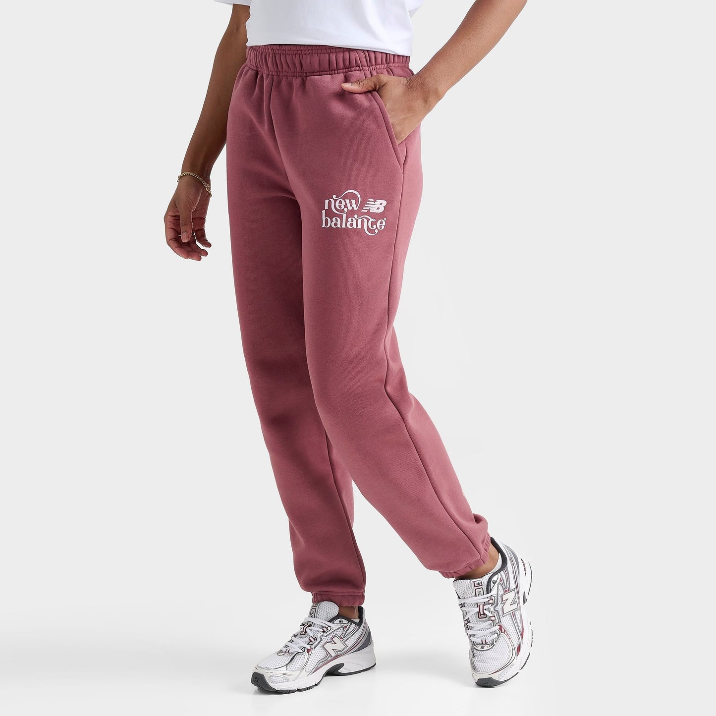Women's New Balance Flow Jogger Pants - Washed Burgundy