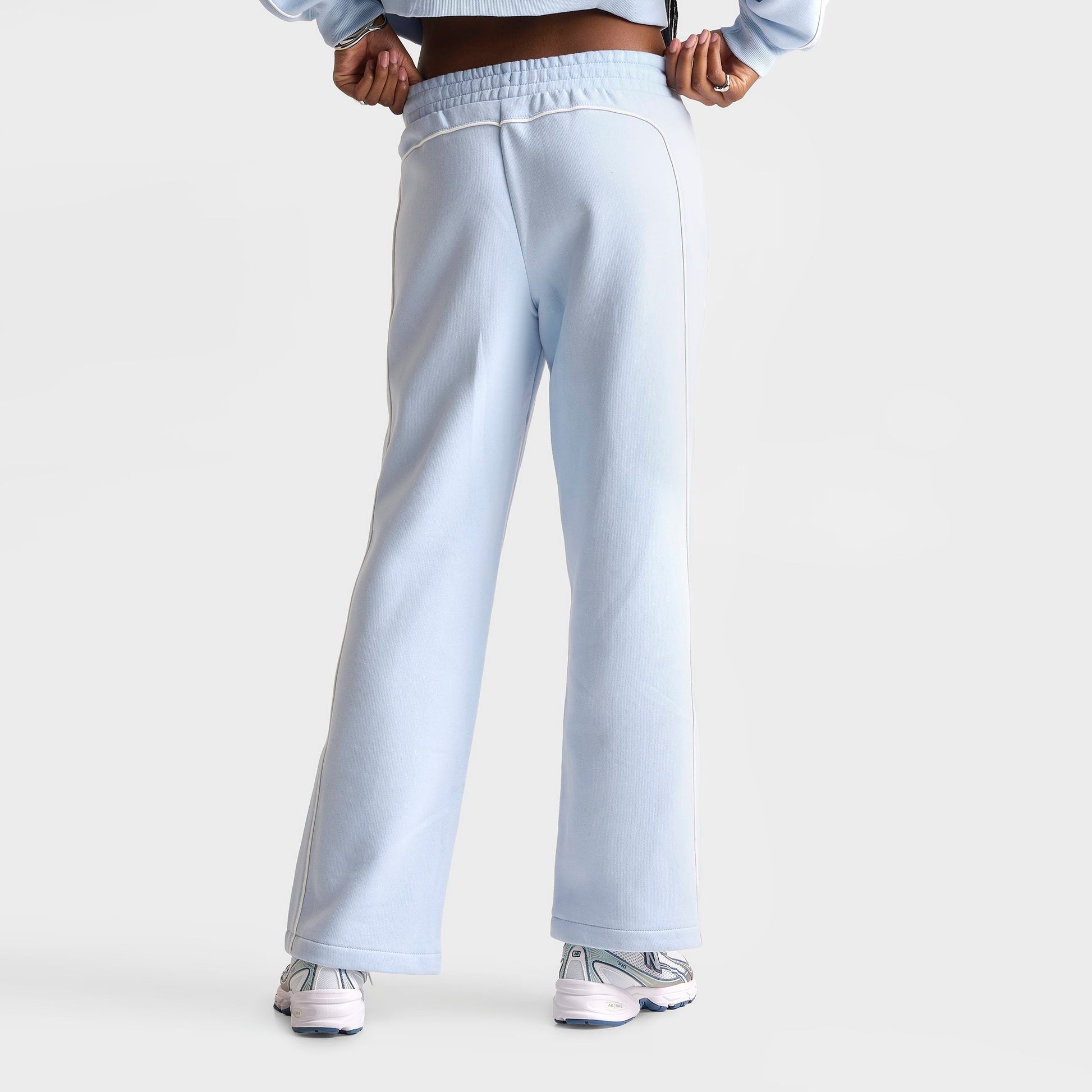 Women's New Balance Piped Wide-Leg Jogger Pants - Oxford Blue