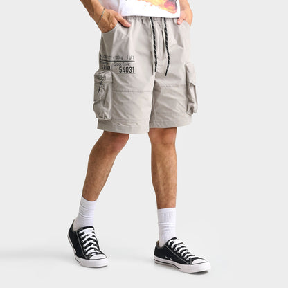Men's Smoke Rise Nylon Cargo Shorts - Light Grey