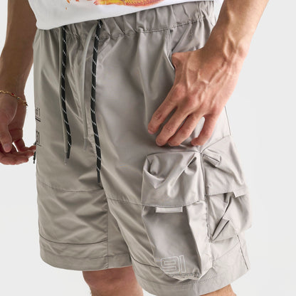 Men's Smoke Rise Nylon Cargo Shorts - Light Grey