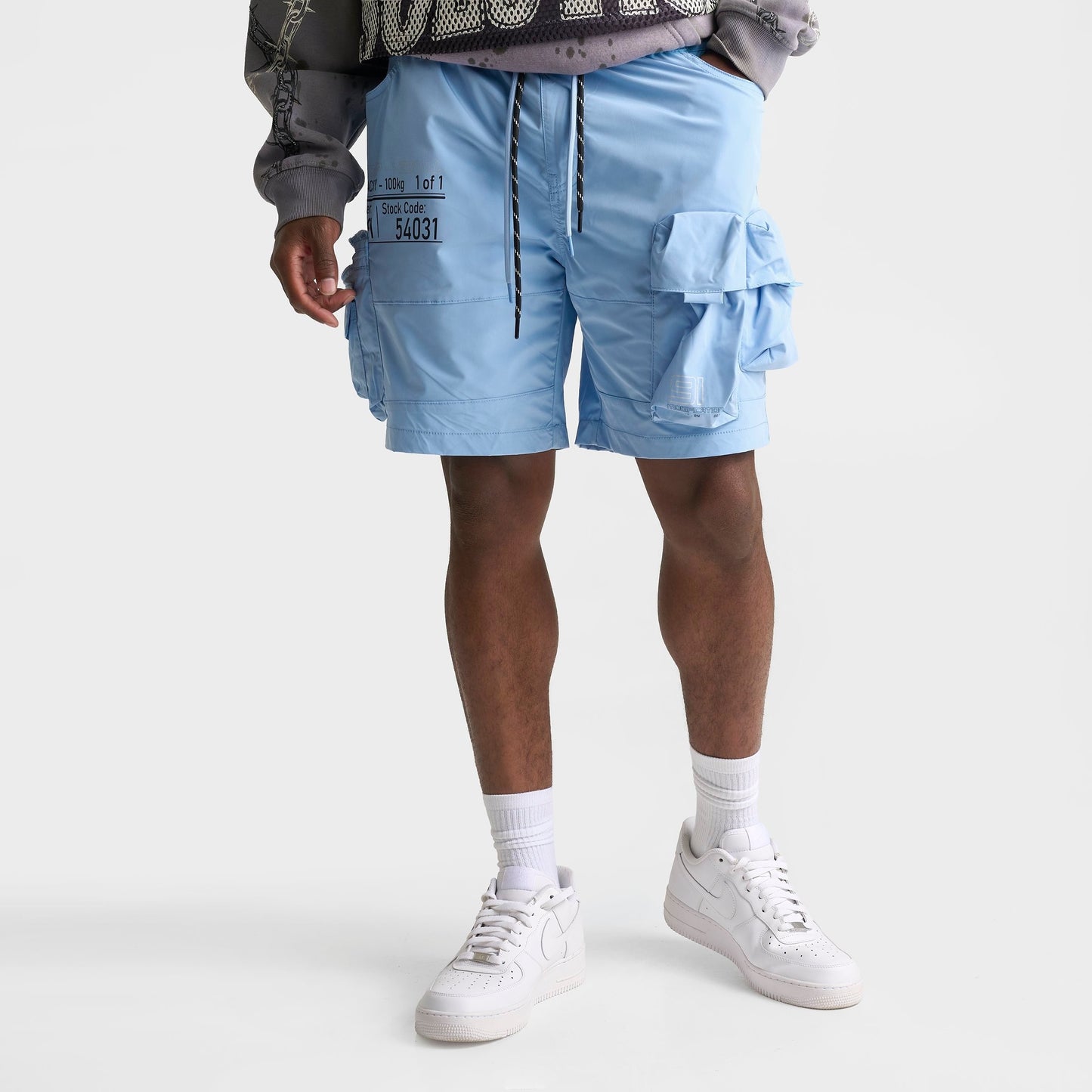 Men's Smoke Rise Nylon Cargo Shorts - Alaskan Blue