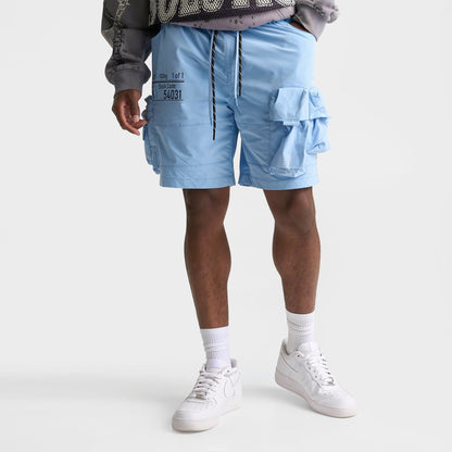 Men's Smoke Rise Nylon Cargo Shorts - Alaskan Blue