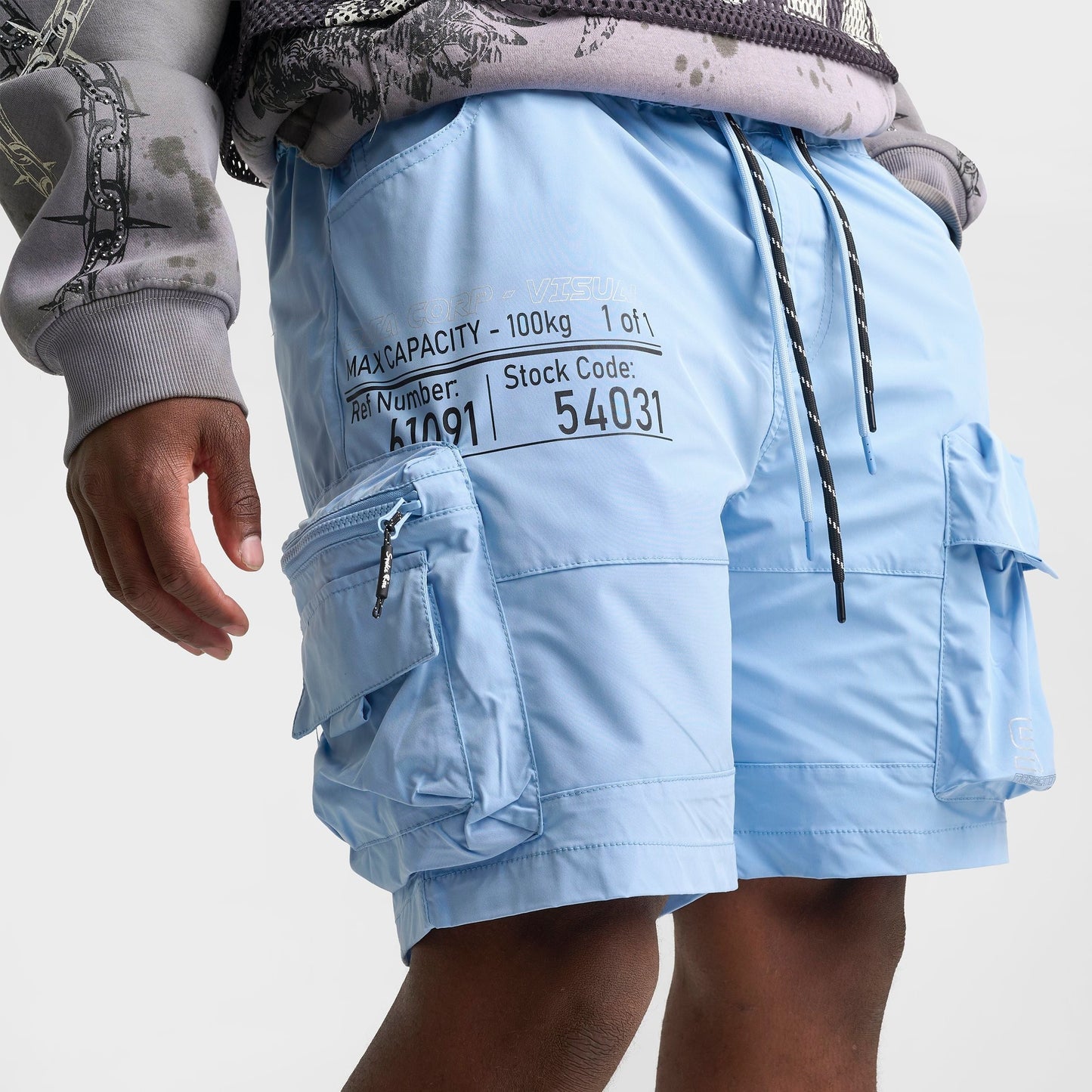Men's Smoke Rise Nylon Cargo Shorts - Alaskan Blue