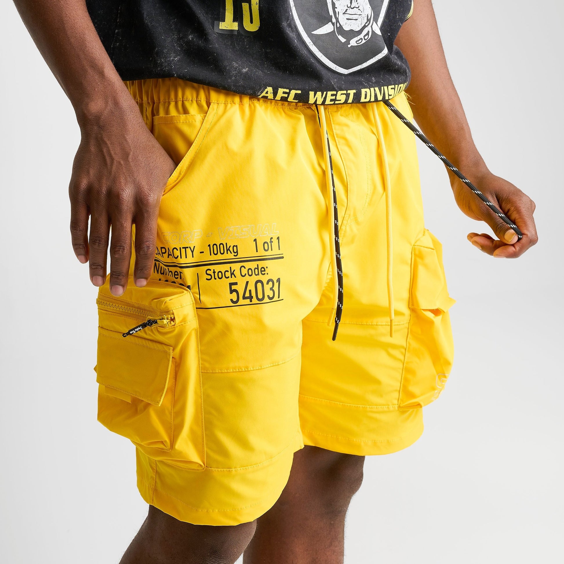 Men's Smoke Rise Nylon Cargo Shorts - Canary Yellow