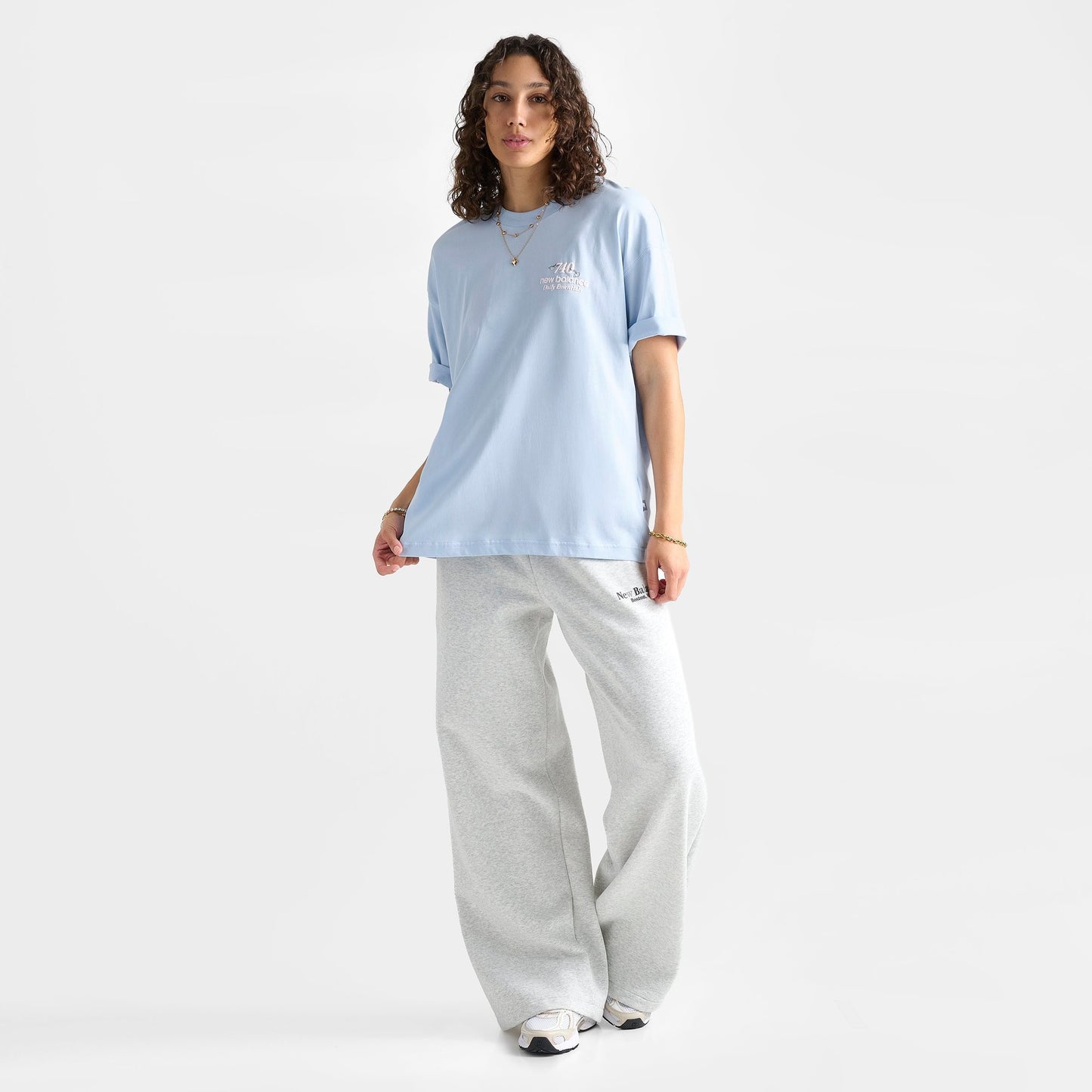 Women's New Balance 740 Boyfriend T-Shirt - Oxford Blue
